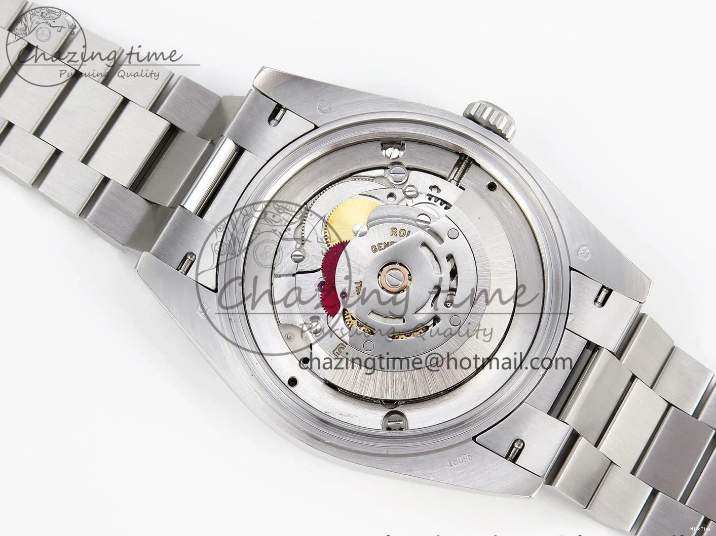 MiroTime 0328 ComfortFit DayDate 40 SS GSF Gain Weight Gray Stick Dial on President Bracelet A 1927